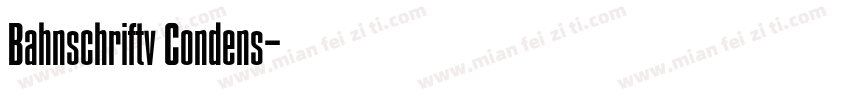 Bahnschriftv Condens字体转换